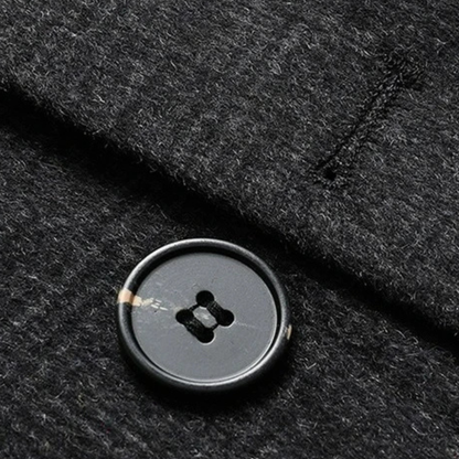 VogeLuxe | Men’s Winter Wool Plaid Overcoat 4