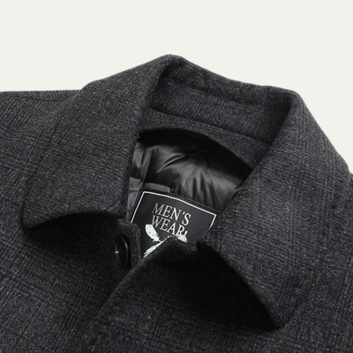VogeLuxe | Men’s Winter Wool Plaid Overcoat 5