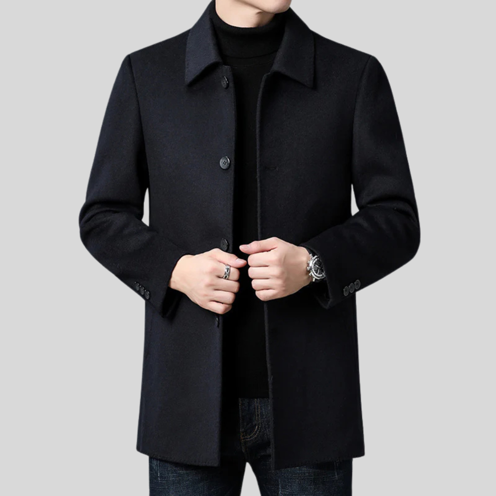 VogeLuxe | Men’s Wool-Blend Short Coat 1
