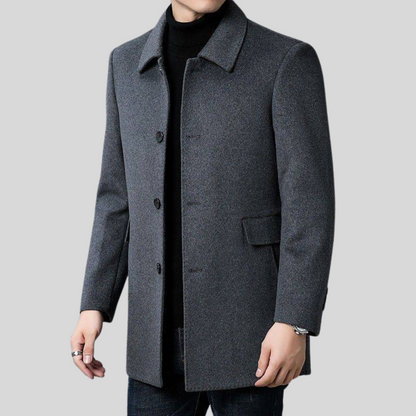 VogeLuxe | Men’s Wool-Blend Short Coat 4