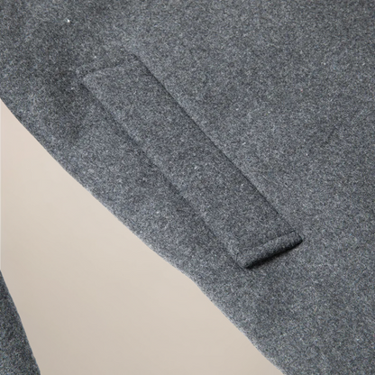 VogeLuxe | Men’s Wool-Blend Short Coat with Faux Fur Lining 4