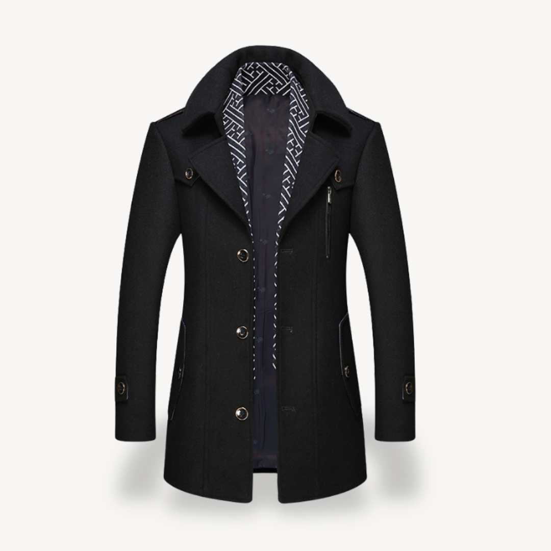 VogeLuxe | Men’s Wool Blend Peacoat 0