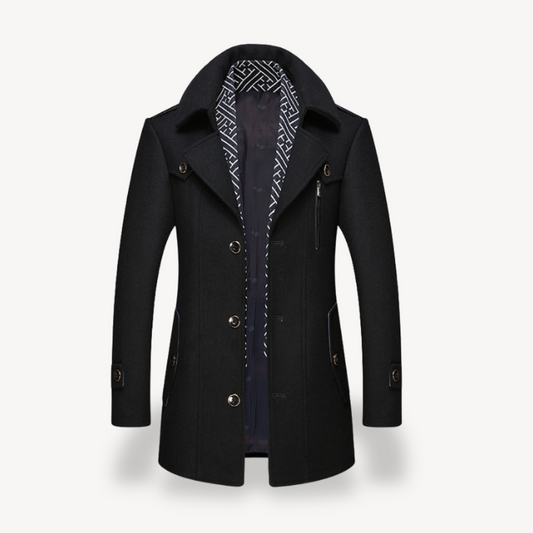 VogeLuxe | Men’s Wool Blend Peacoat 0