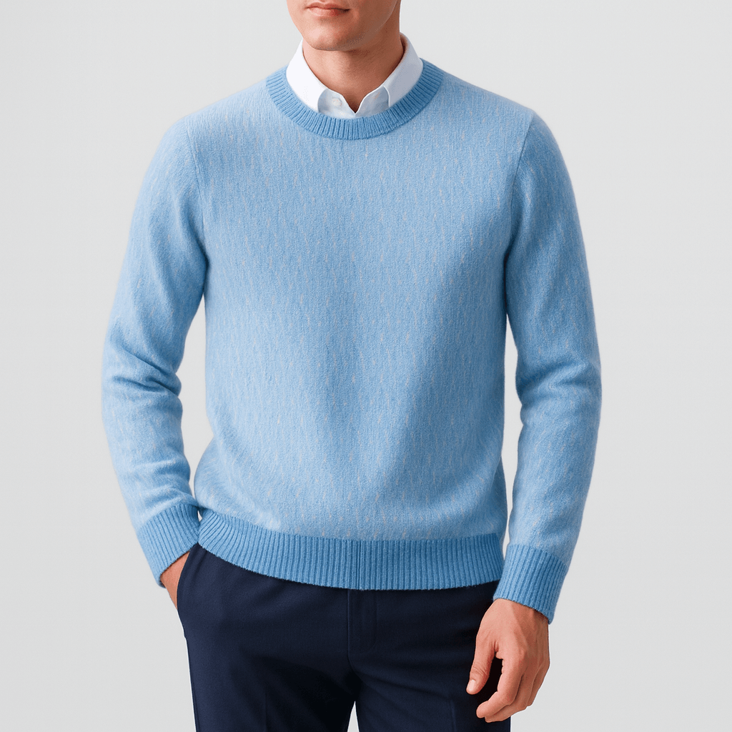 VogeLuxe | Men’s Wool Jacquard Sweater 1