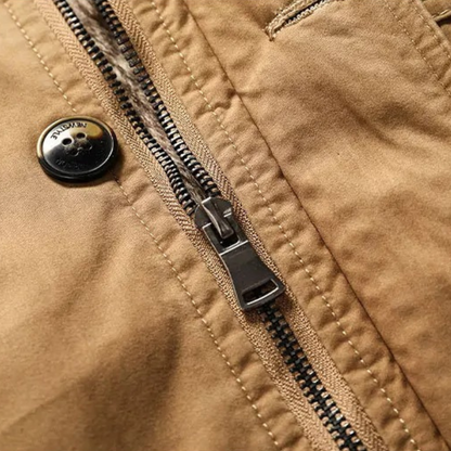 VogeLuxe | Mens Hooded Parka with Faux-Fur Lining 5