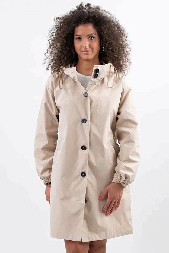 VogeLuxe | Women’s A-Line Hooded Mid-Thigh Raincoat 4