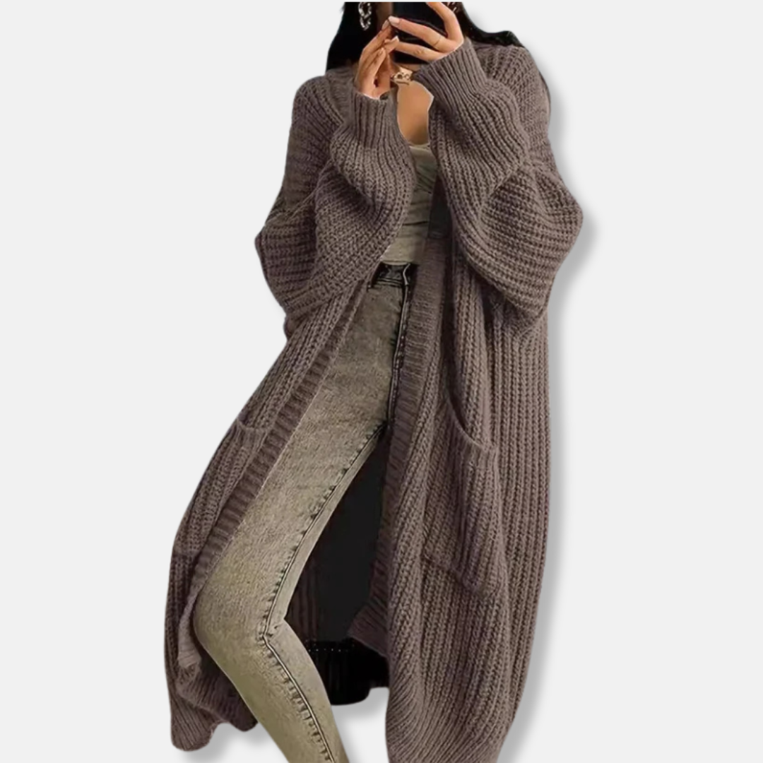 VogeLuxe | Women’s Ankle-Length Chunky Cardigan 2
