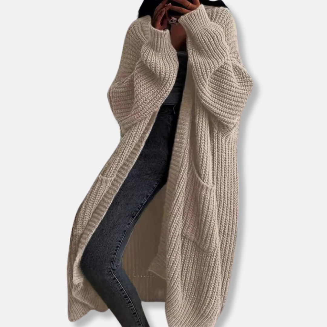 VogeLuxe | Women’s Ankle-Length Chunky Cardigan 3