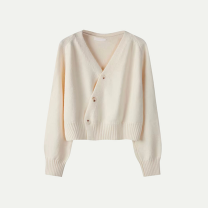 VogeLuxe | Women’s Asymmetrical Wrap Knit Cardigan 3