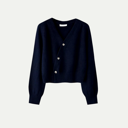 VogeLuxe | Women’s Asymmetrical Wrap Knit Cardigan 4