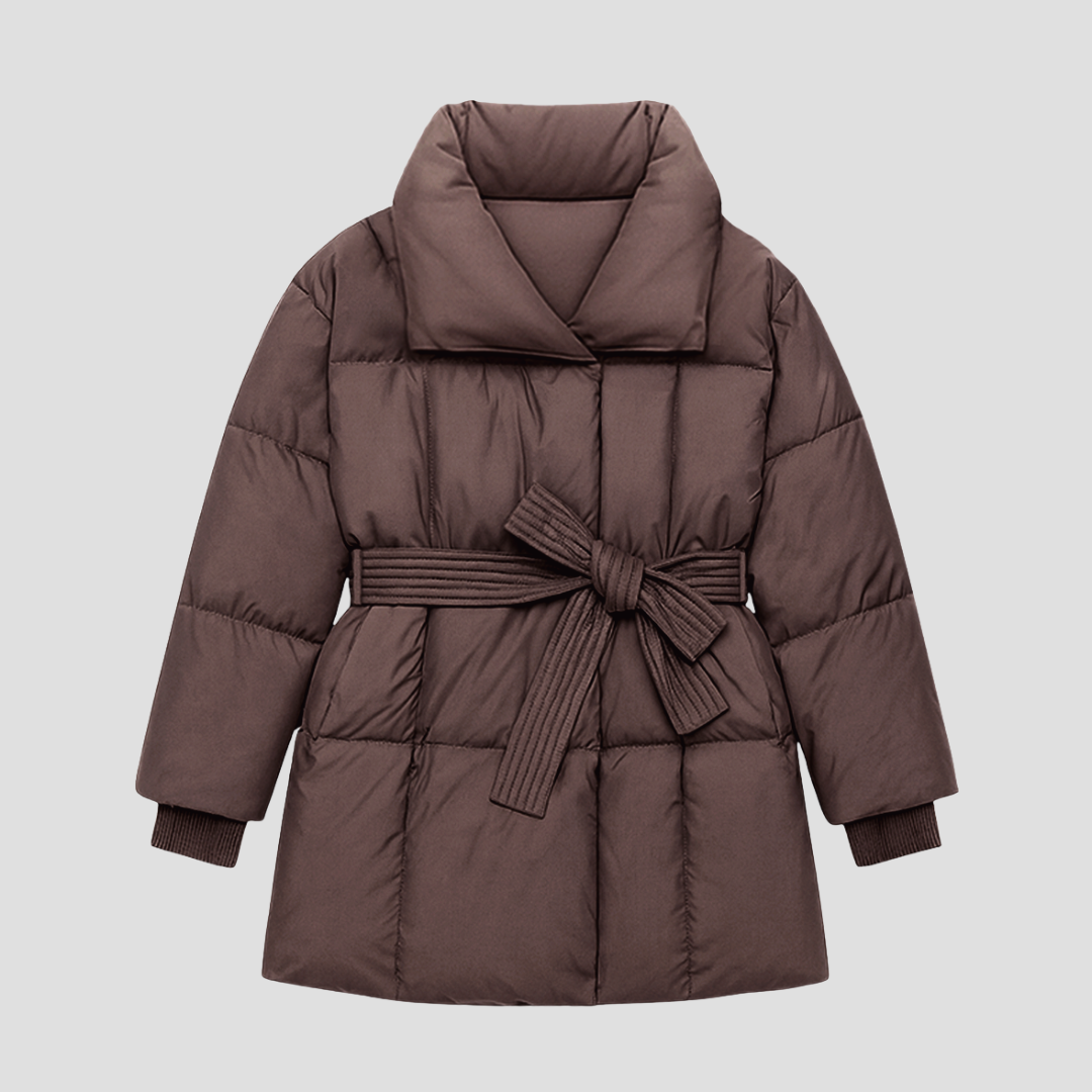 VogeLuxe | Women’s Belted Quilted Puffer Coat 1