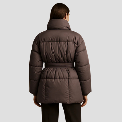 VogeLuxe | Women’s Belted Quilted Puffer Coat 3
