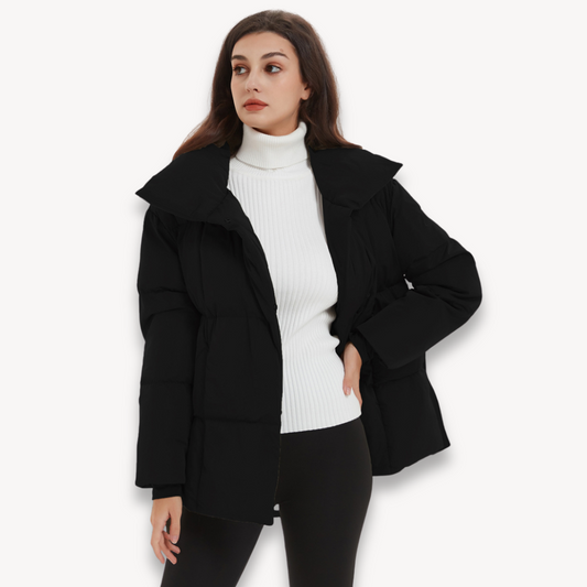 VogeLuxe | Women’s Belted Quilted Puffer Jacket 0