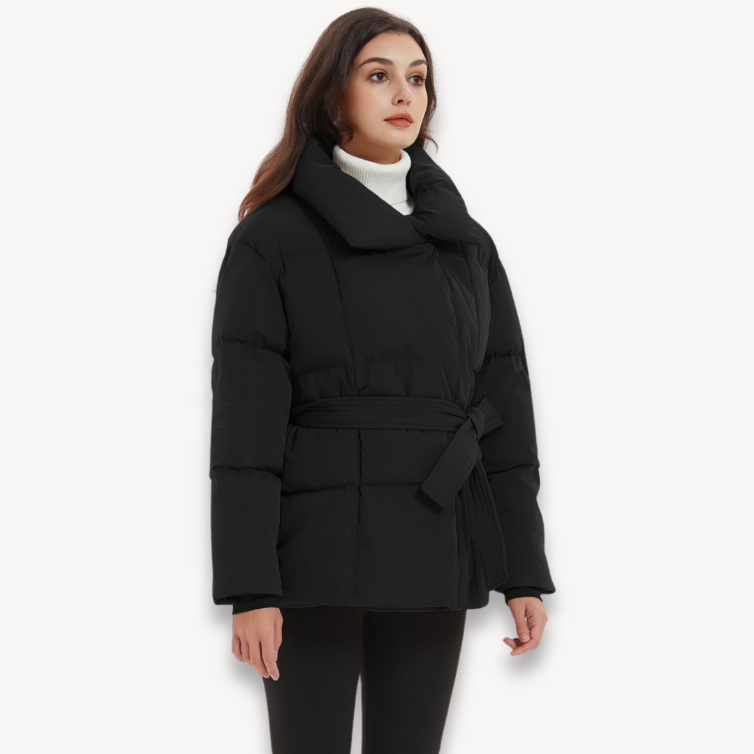 VogeLuxe | Women’s Belted Quilted Puffer Jacket 1