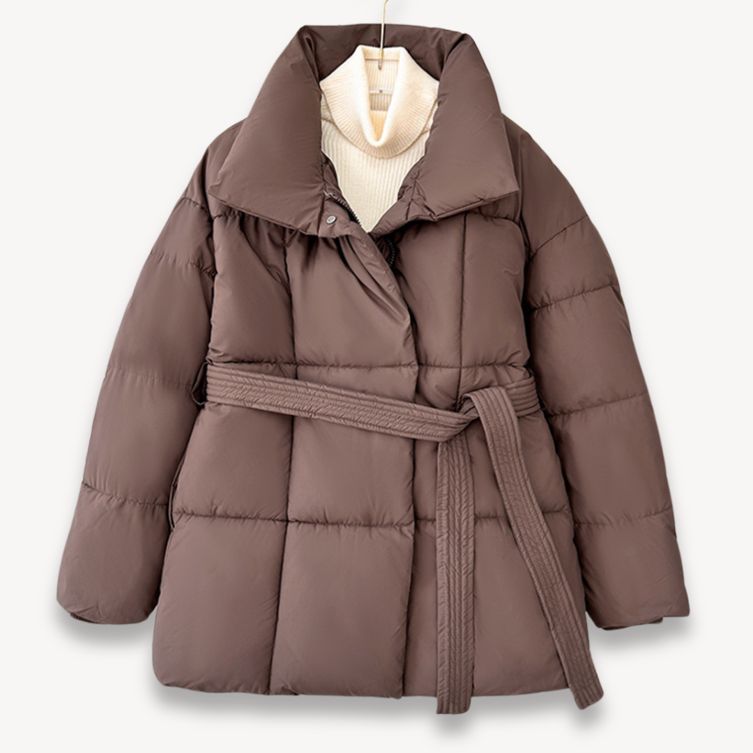 VogeLuxe | Women’s Belted Quilted Puffer Jacket 7