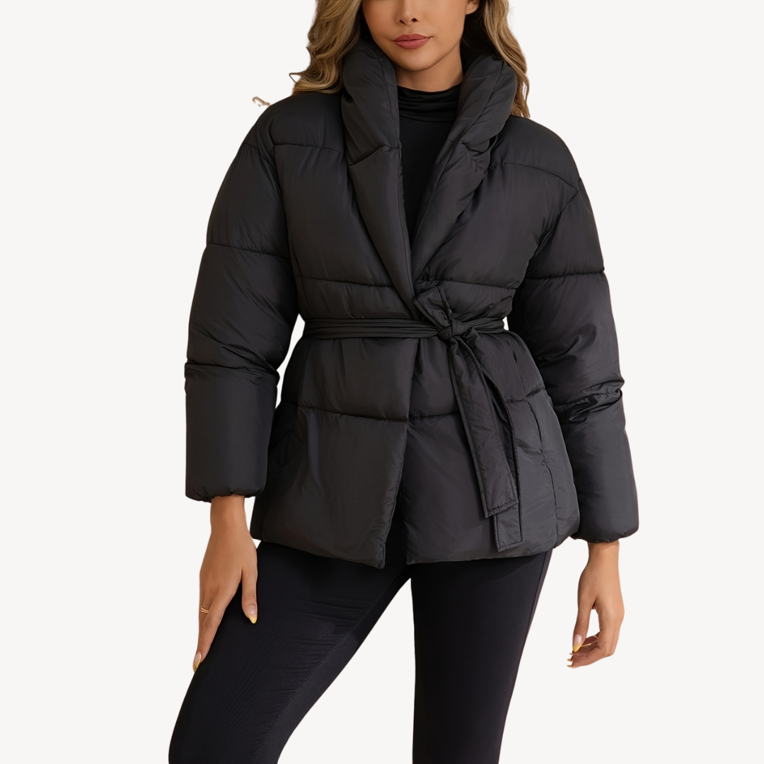 VogeLuxe | Women’s Black Bubble Puffer Jacket 0