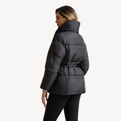 VogeLuxe | Women’s Black Bubble Puffer Jacket 1