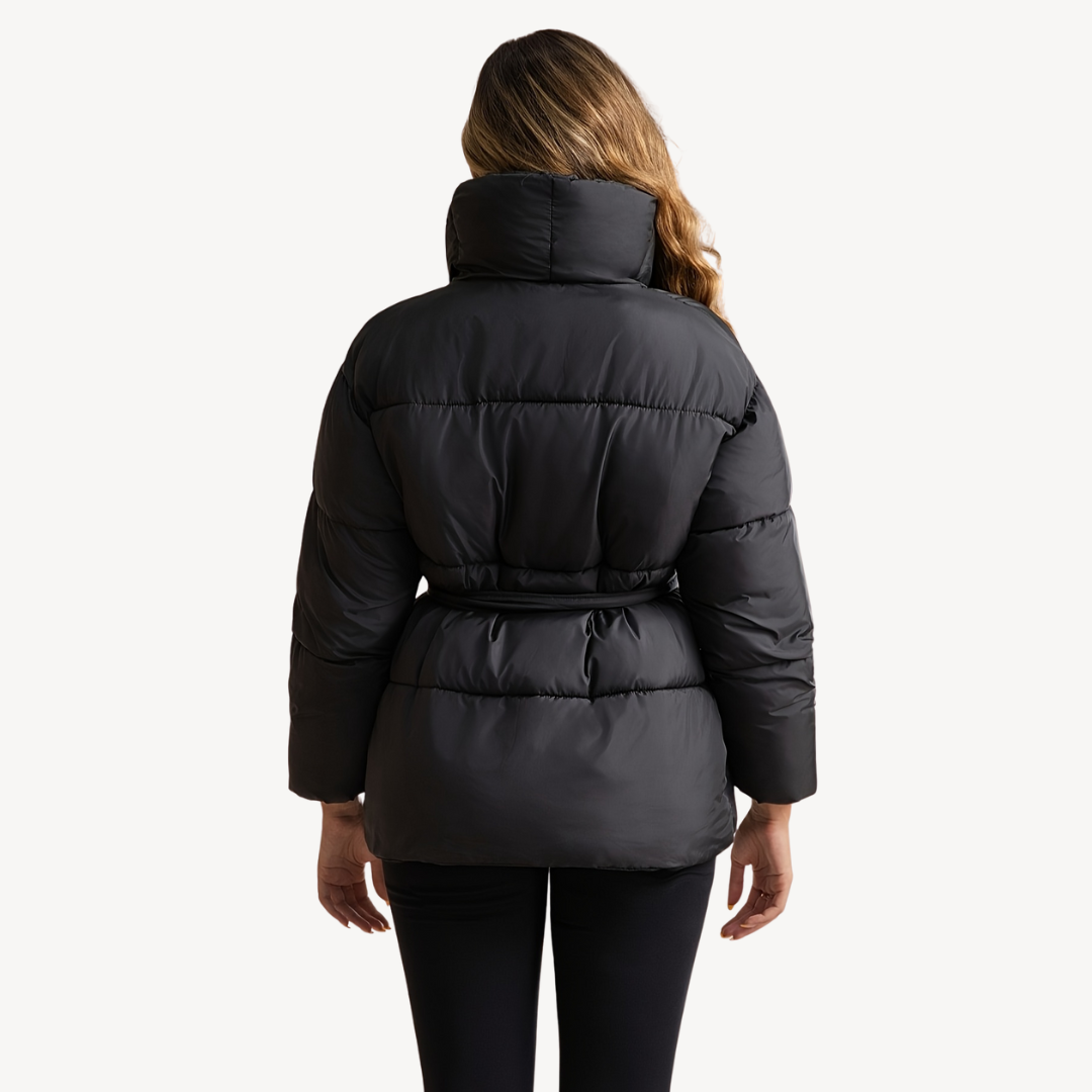 VogeLuxe | Women’s Black Bubble Puffer Jacket 2