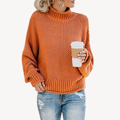VogeLuxe | Women’s Bold Line Turtleneck Sweater 0