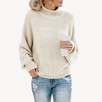 VogeLuxe | Women’s Bold Line Turtleneck Sweater 9