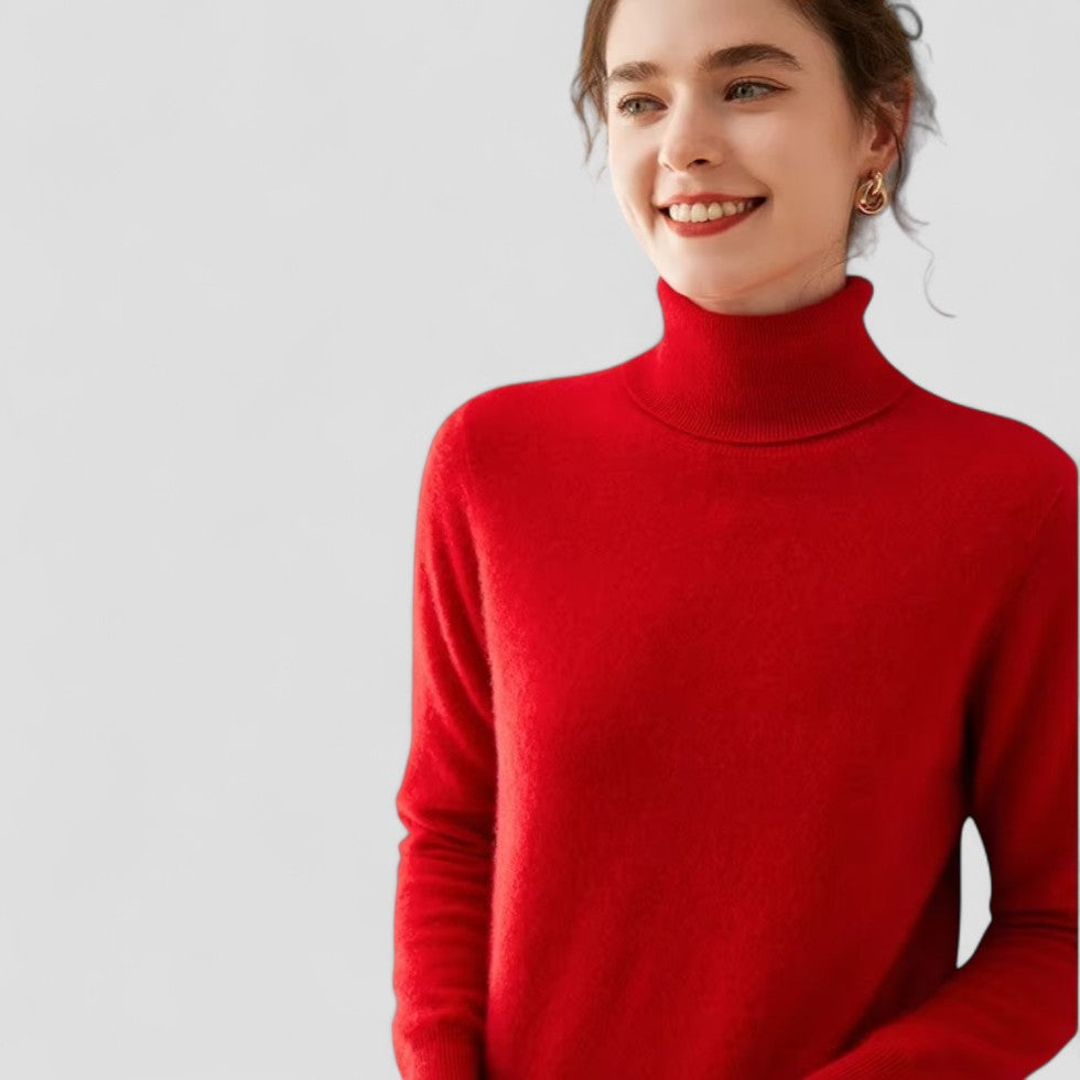 VogeLuxe | Women’s Cashmere Turtleneck Sweater 0