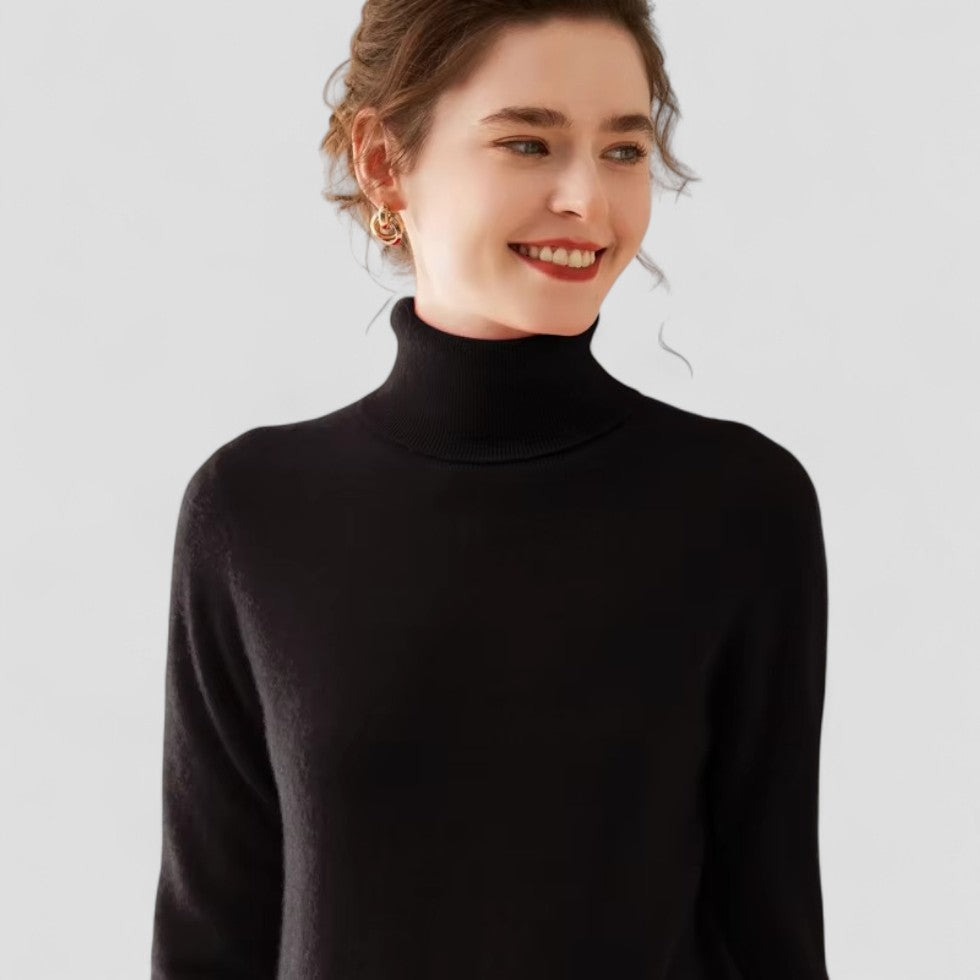 VogeLuxe | Women’s Cashmere Turtleneck Sweater 1