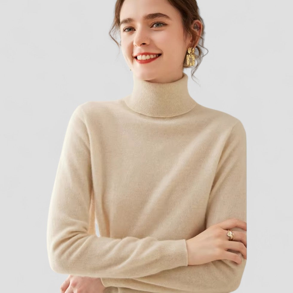VogeLuxe | Women’s Cashmere Turtleneck Sweater 2