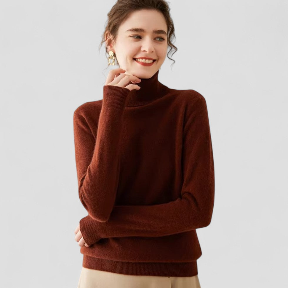 VogeLuxe | Women’s Cashmere Turtleneck Sweater 6
