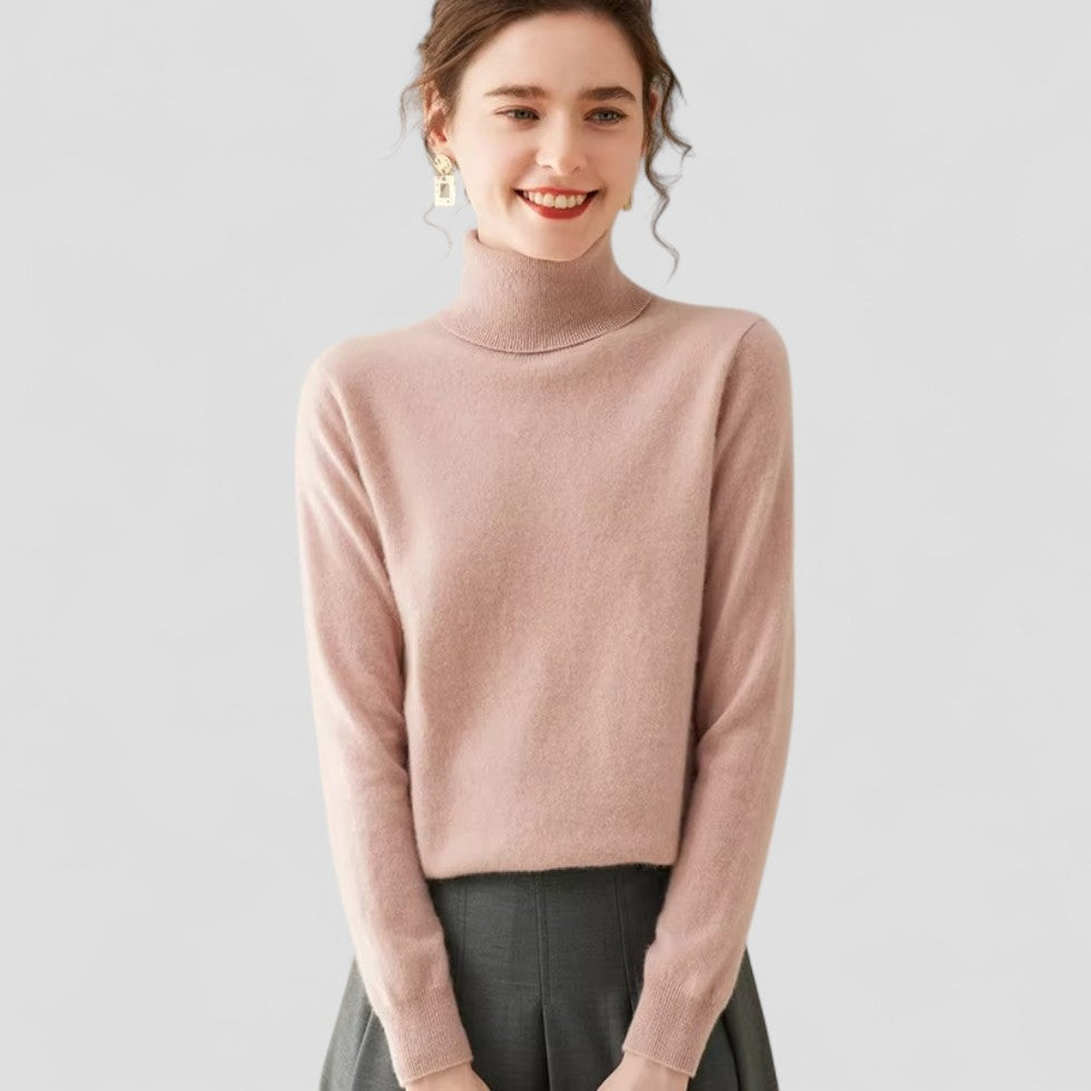 VogeLuxe | Women’s Cashmere Turtleneck Sweater 7