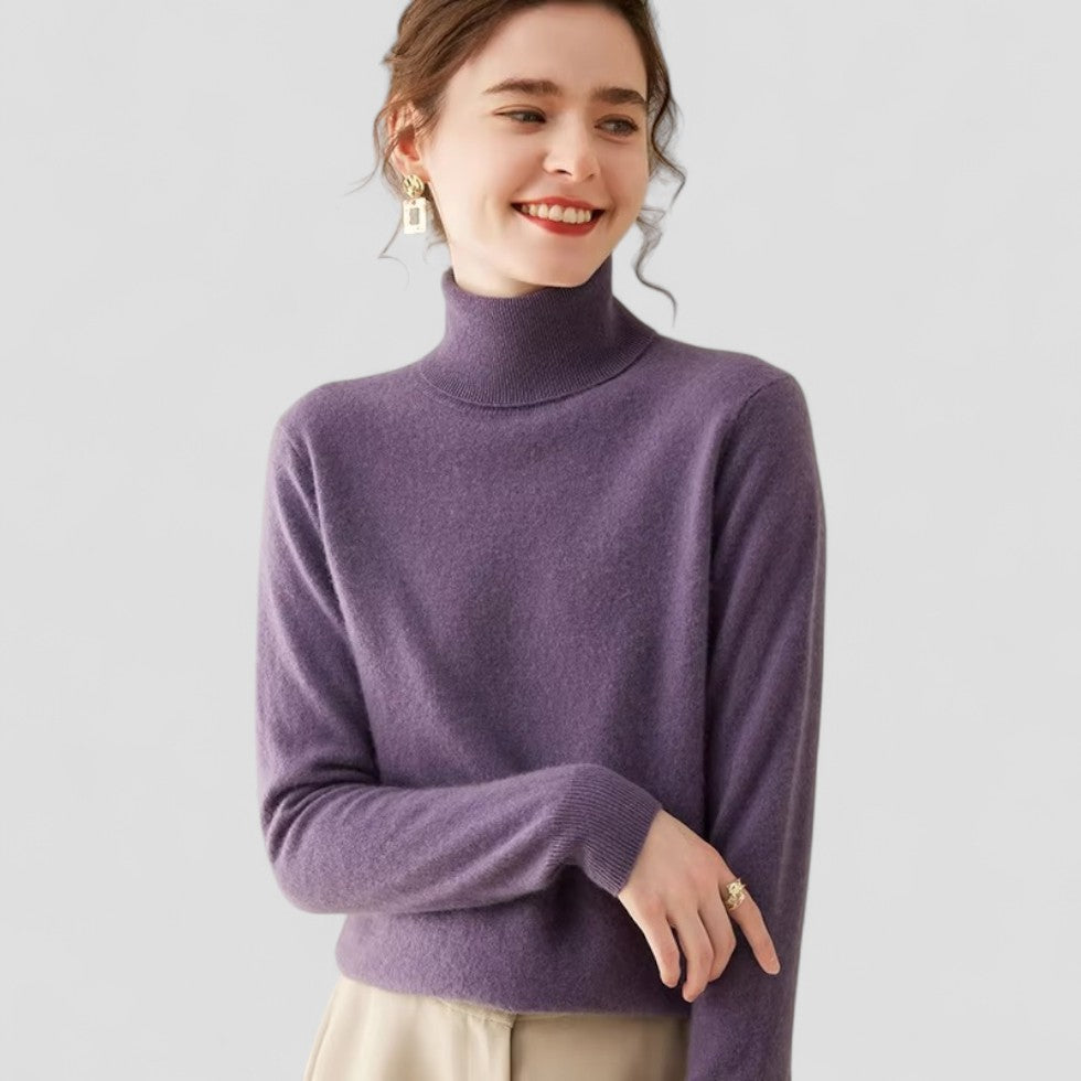 VogeLuxe | Women’s Cashmere Turtleneck Sweater 8