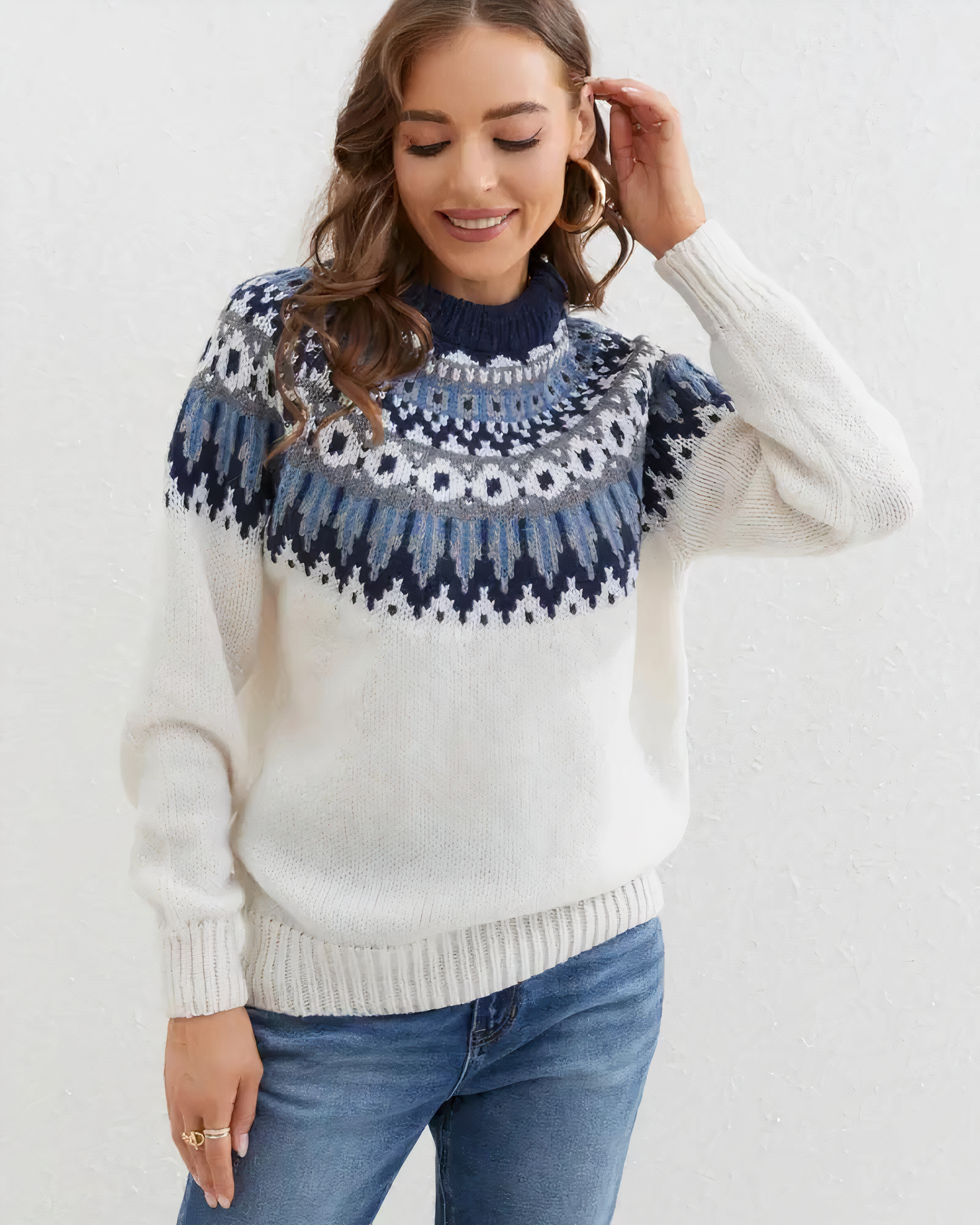 VogeLuxe | Women’s Chunky Knit Turtleneck Jumper 0