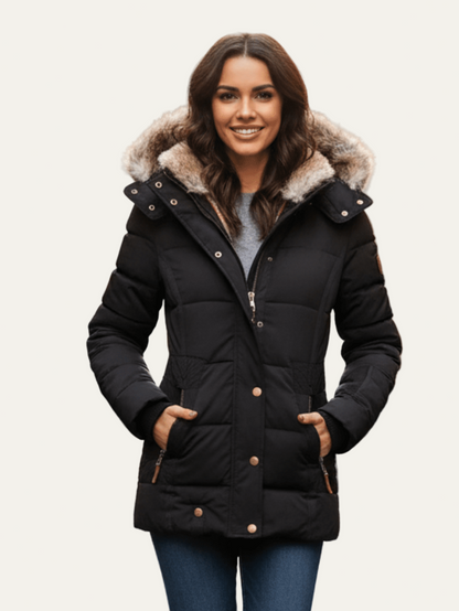 VogeLuxe | Women’s Cinched Waist Winter Parka 0