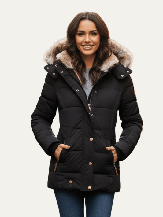 VogeLuxe | Women’s Cinched Waist Winter Parka 0