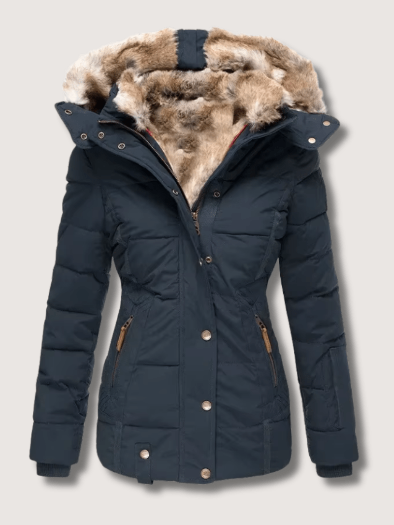 VogeLuxe | Women’s Cinched Waist Winter Parka 4