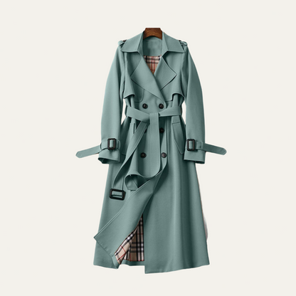 VogeLuxe | Women’s Classic Belted Trench Coat 3