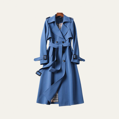 VogeLuxe | Women’s Classic Belted Trench Coat 4