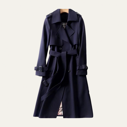VogeLuxe | Women’s Classic Belted Trench Coat 5