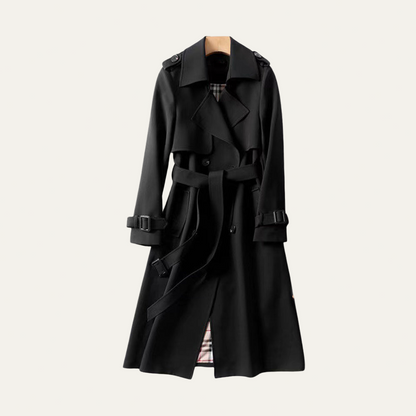 VogeLuxe | Women’s Classic Belted Trench Coat 6