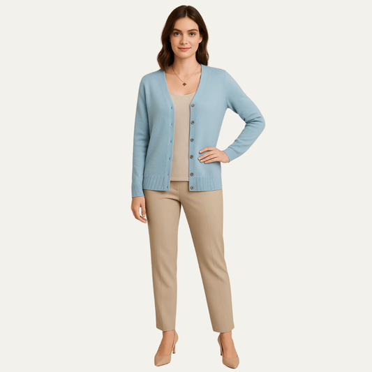 VogeLuxe | Women’s Classic Button-Front Cardigan 0
