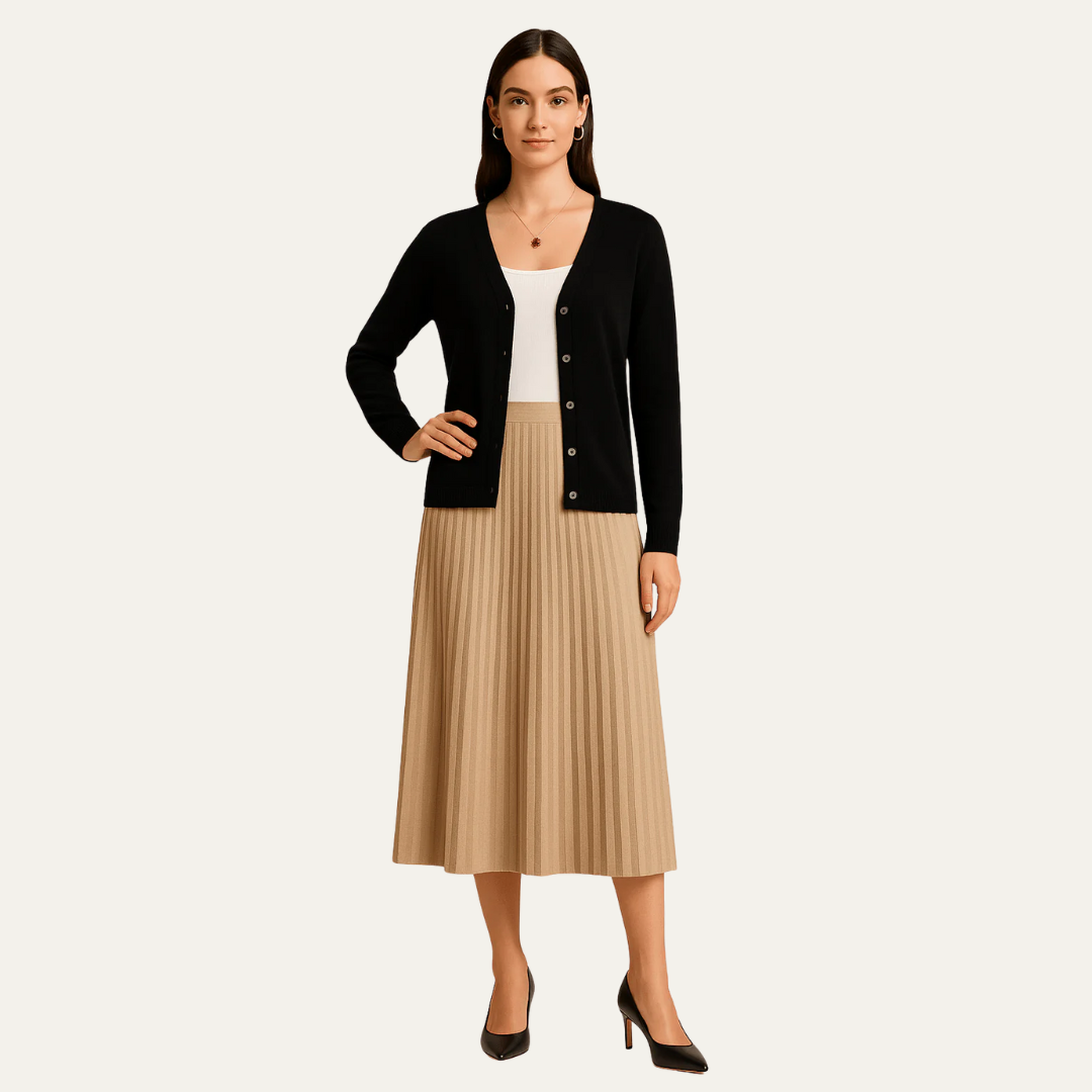 VogeLuxe | Women’s Classic Button-Front Cardigan 1