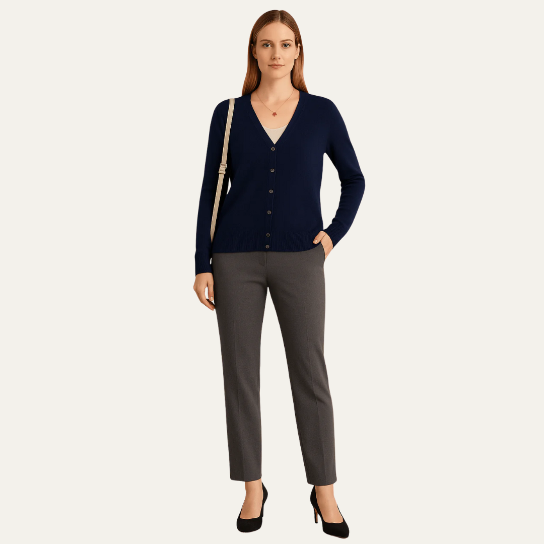 VogeLuxe | Women’s Classic Button-Front Cardigan 2