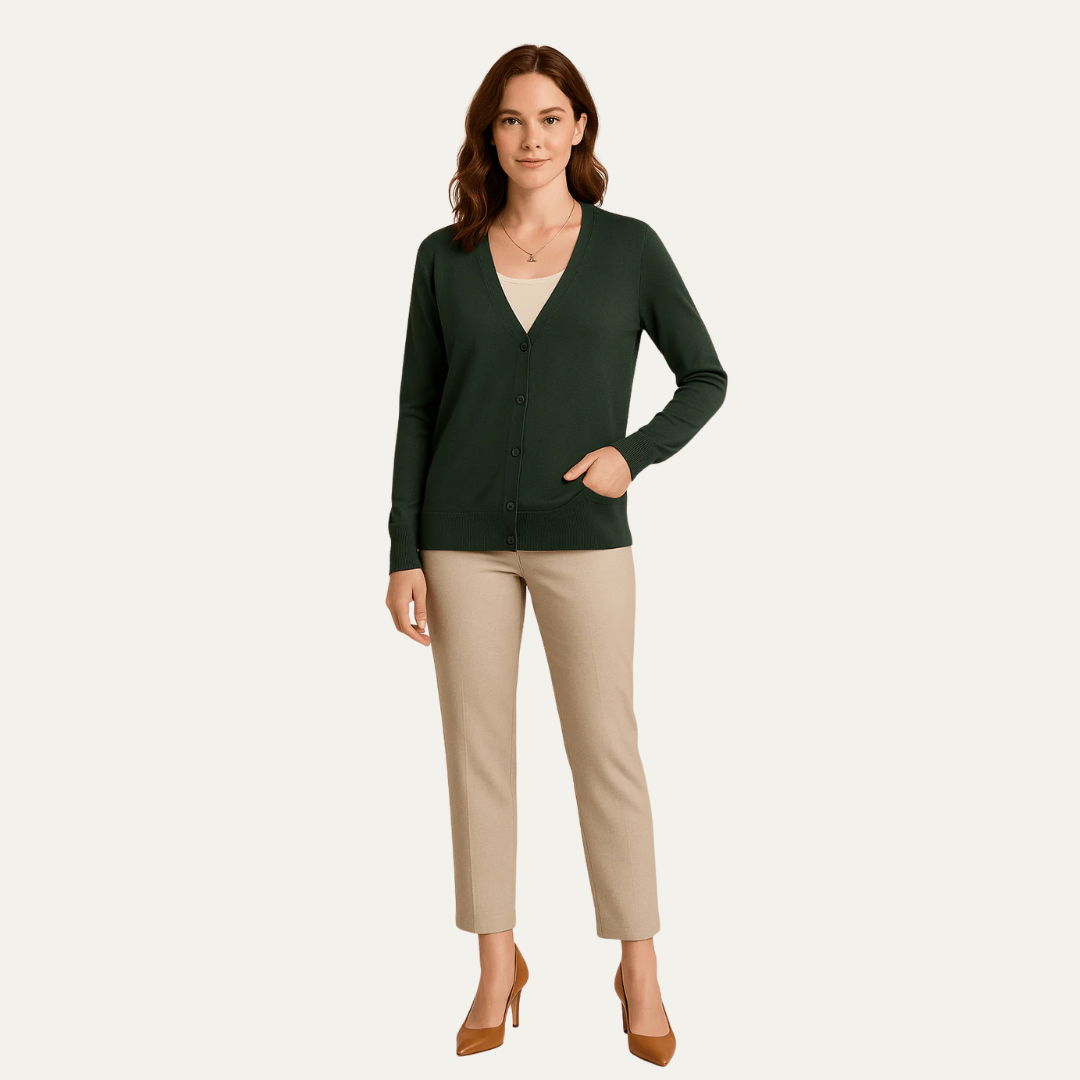 VogeLuxe | Women’s Classic Button-Front Cardigan 7