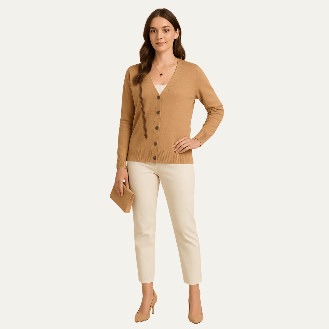 VogeLuxe | Women’s Classic Button-Front Cardigan 8