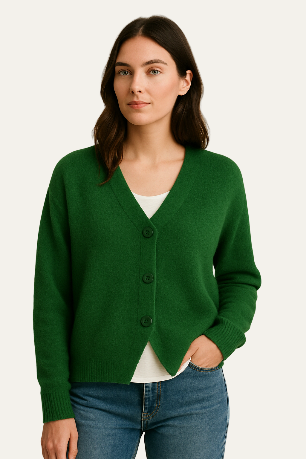VogeLuxe | Women’s Classic Cropped Cardigan 2