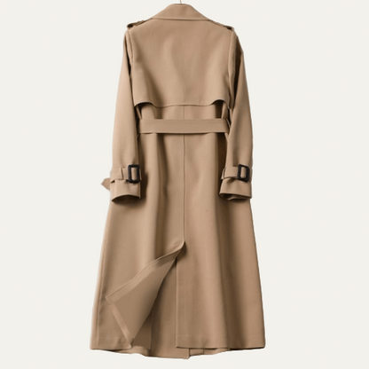 VogeLuxe | Women’s Classic Double-Breasted Trench Coat 1