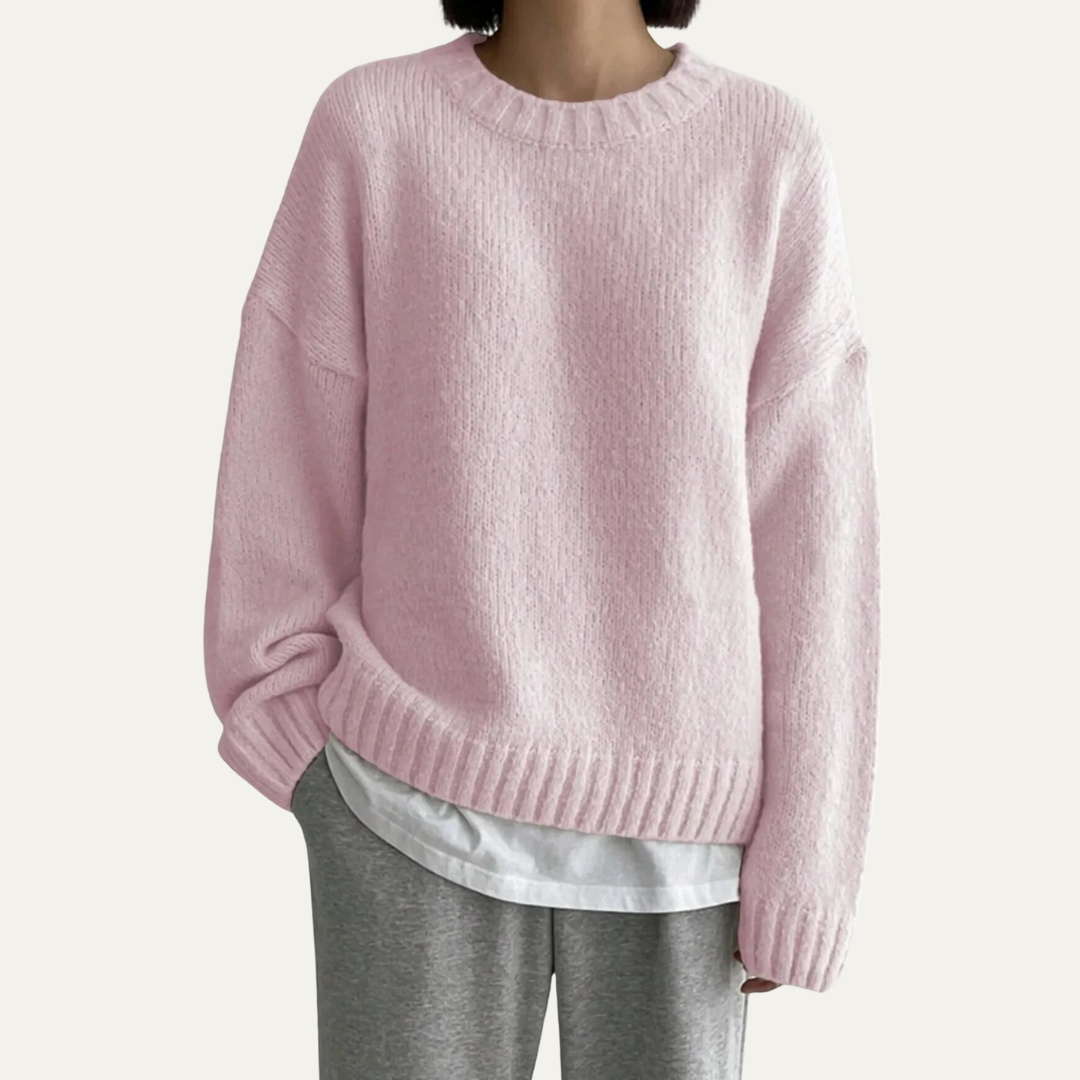 VogeLuxe | Women’s Comfortable Crew-Neck Knit Sweater 0