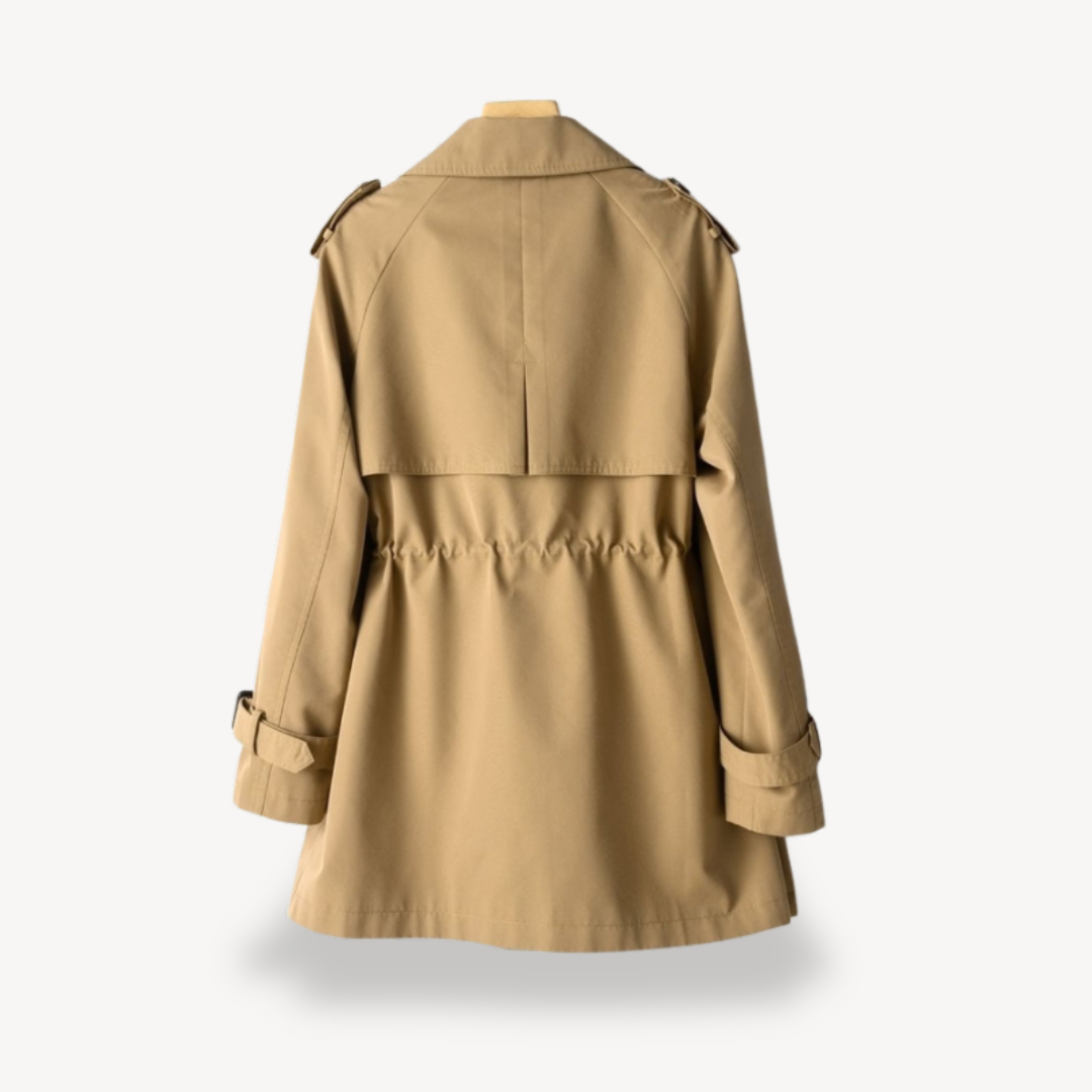 VogeLuxe | Women’s Cotton Midi Trench Coat 2