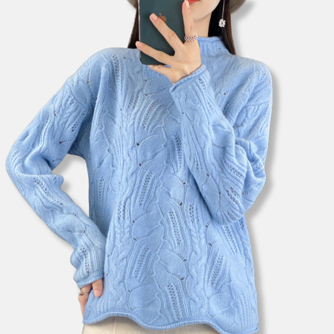 VogeLuxe | Women’s Cozy Cable Knit Sweater 1