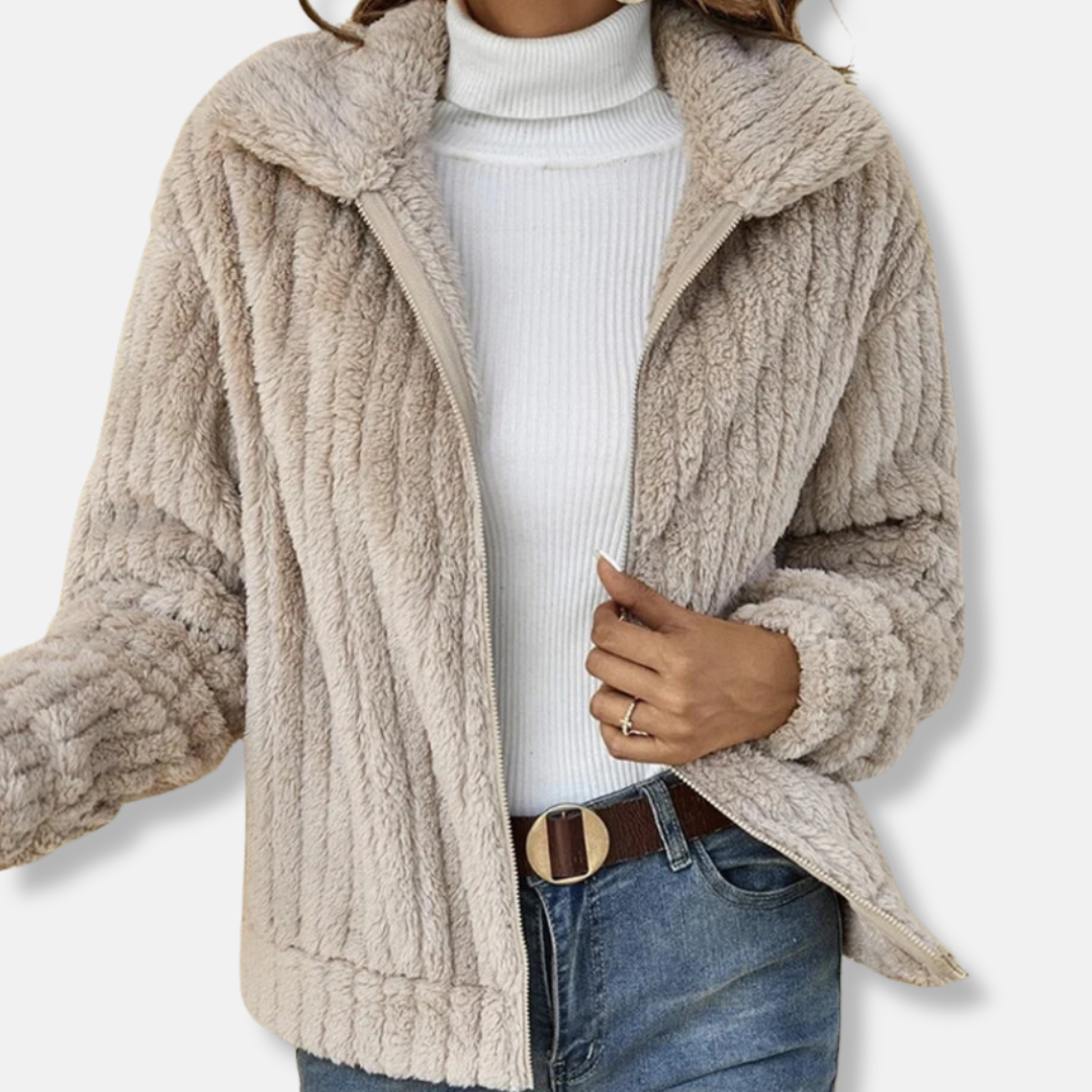 VogeLuxe | Women’s Cozy Sherpa Zip Jacket 0