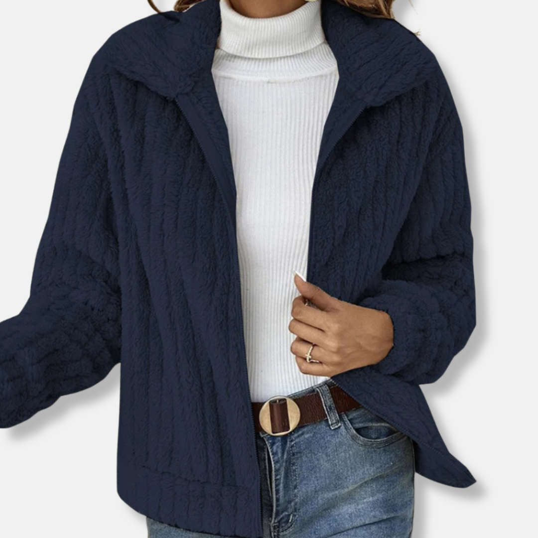 VogeLuxe | Women’s Cozy Sherpa Zip Jacket 1